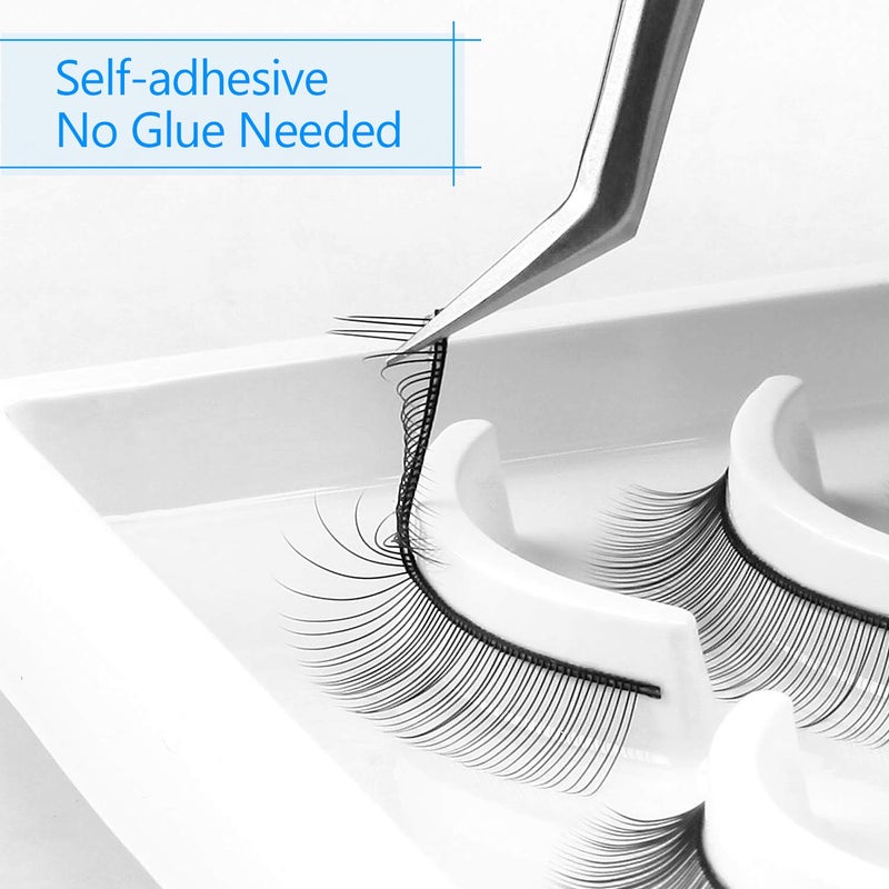 Fenshine 20 Paris Practice Eyelashes for Lash Extensions Supplies,Training Lashes Self-adhesive Practice Lashes for Training Eyelash Extension Makeup Beginnersâ€¦ - Image 2
